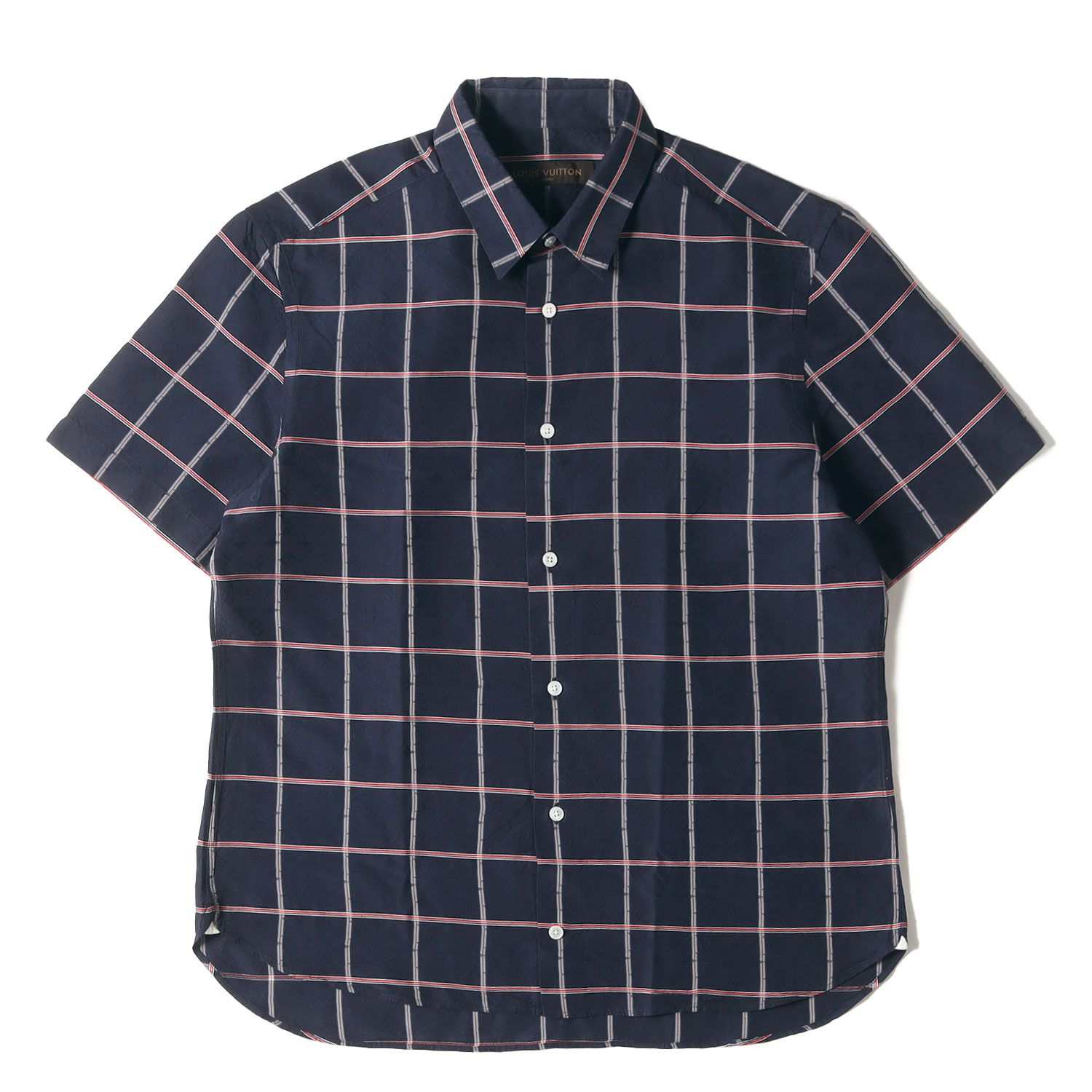LOUIS VUITTON ルイヴィトン シャツ サイズ:XL / モノグラム チェック 