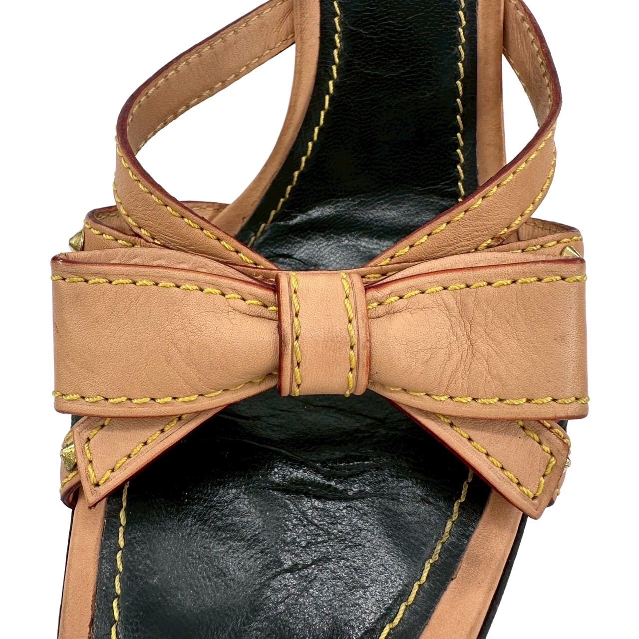 希少】ルイヴィトン LOUIS VUITTON 36.5 ウエッジソール モノグラム