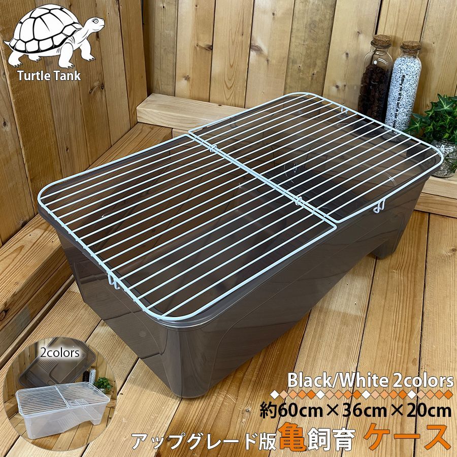 アップグレード版 亀飼育ケース (中) タートルタブ 排水口付き