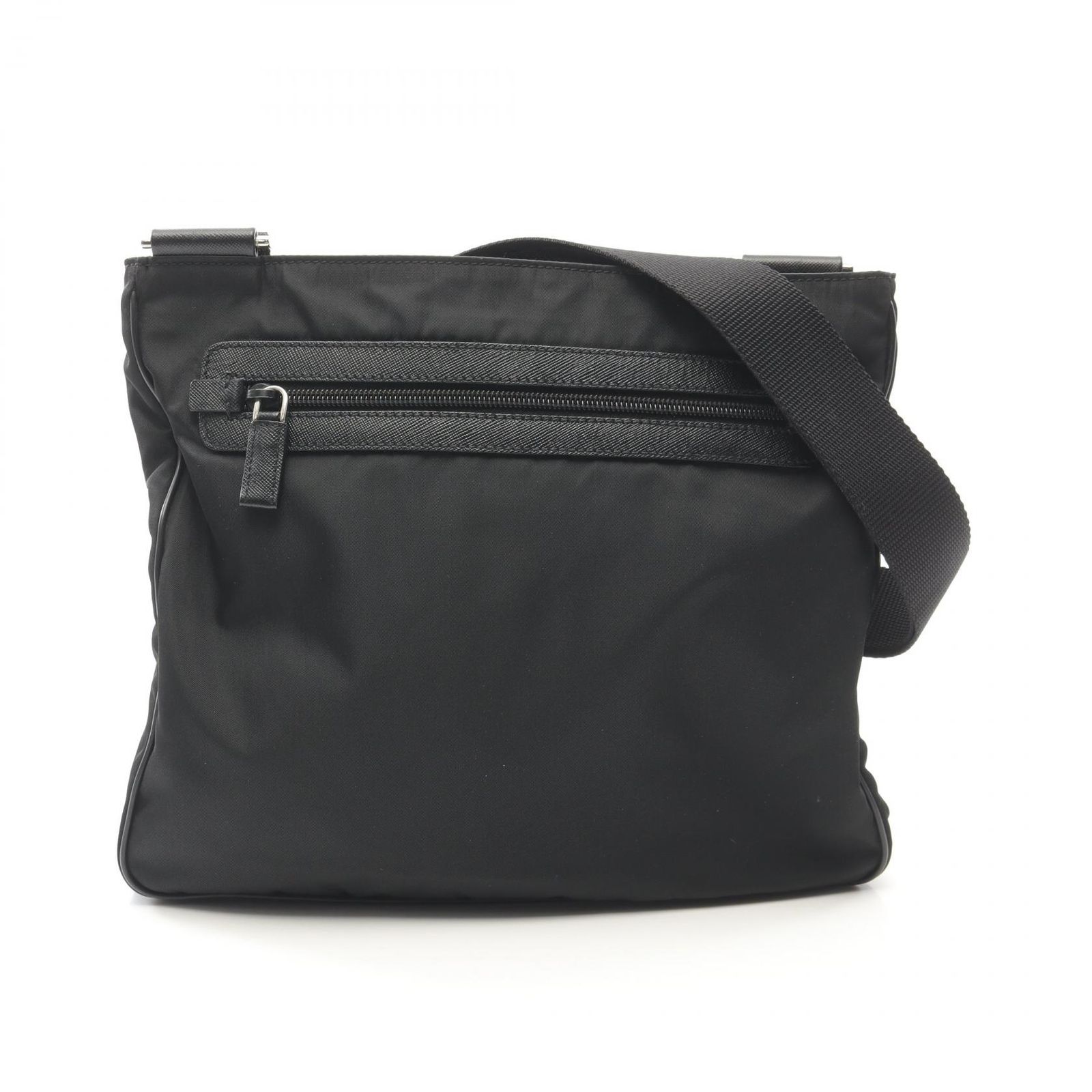 プラダ PRADA ショルダーバッグ VIAGGIO VA0338 ブラック ナイロン レザー ショルダーバッグ レディース Used A