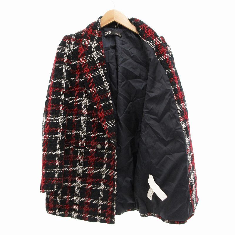 ザラ ZARA タグ付き ツイード テーラードジャケット ブレザー