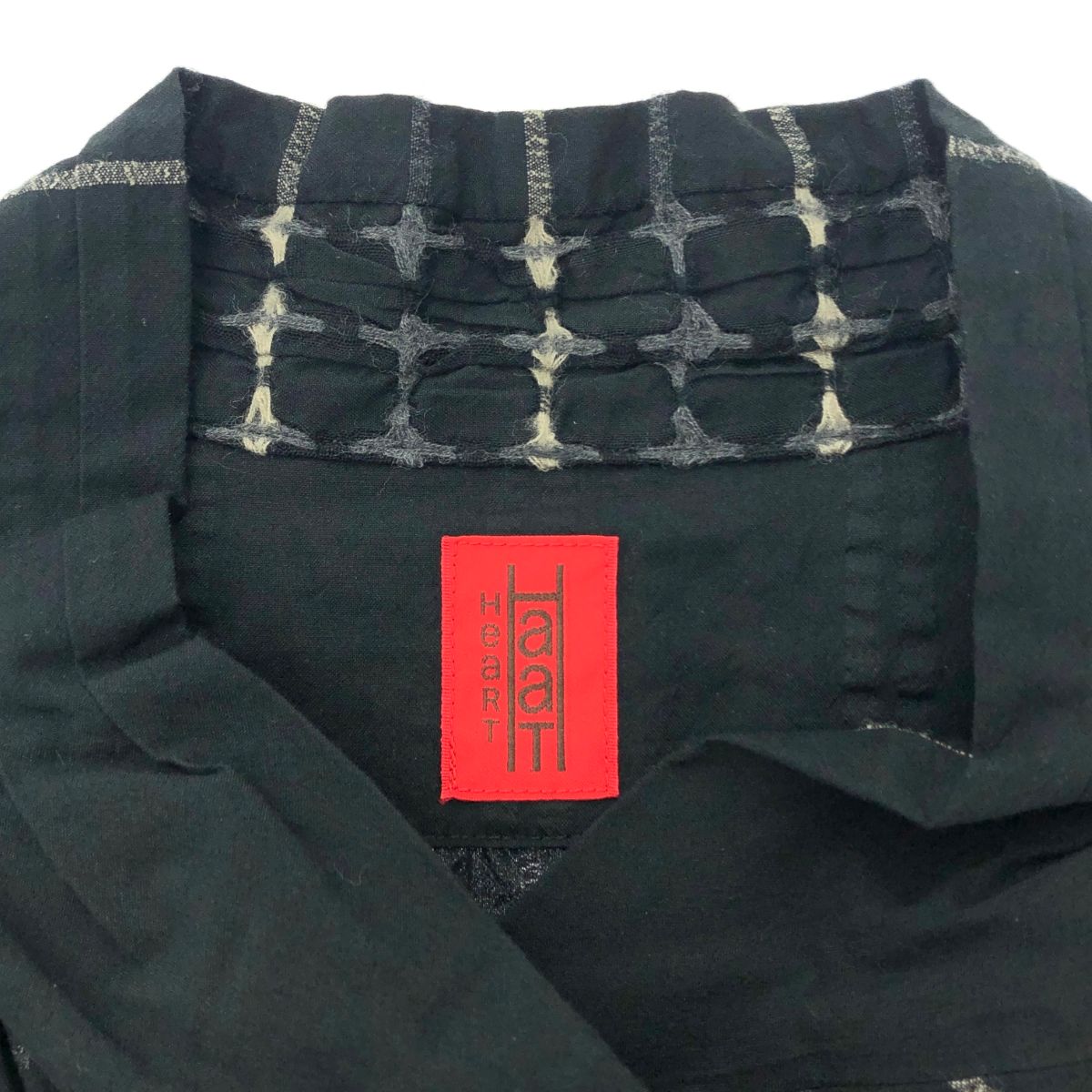 良好 haat（ISSEY MIYAKE) ハート（イッセイミヤケ） 刺し子ストライプ