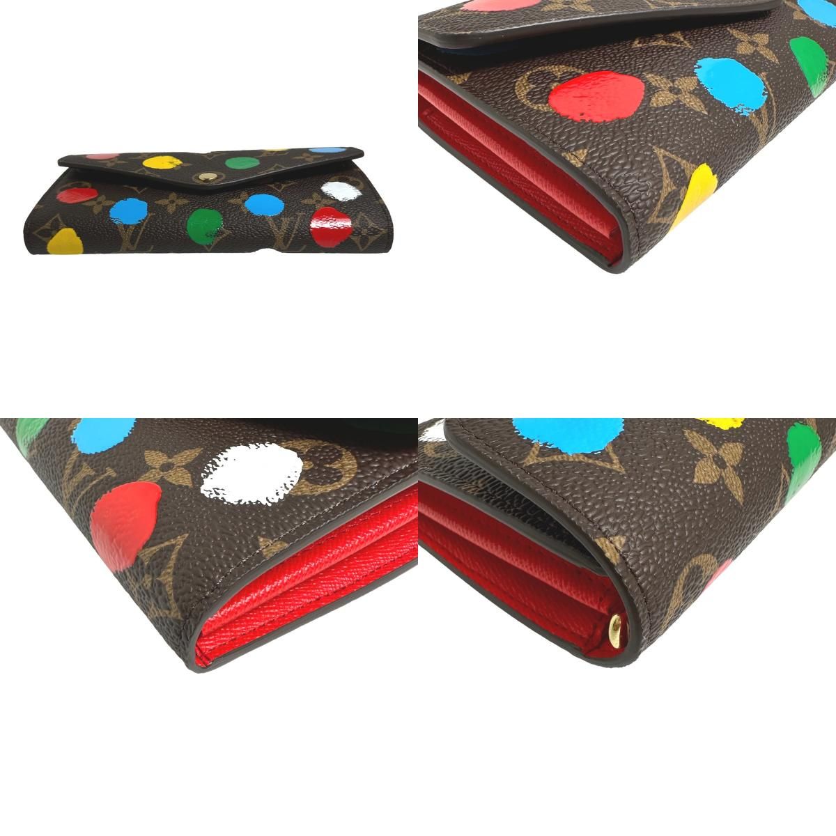 ルイヴィトン 長財布 LV × YK ポルトフォイユ サラ M81980 草間彌生 コラボ モノグラム ペインティッド ドット マルチカラー 二つ折り長財布 新品 3368 LOUIS VUITTON - ルイヴィトン 長財布 LV × YK ポルトフォイユ サラ