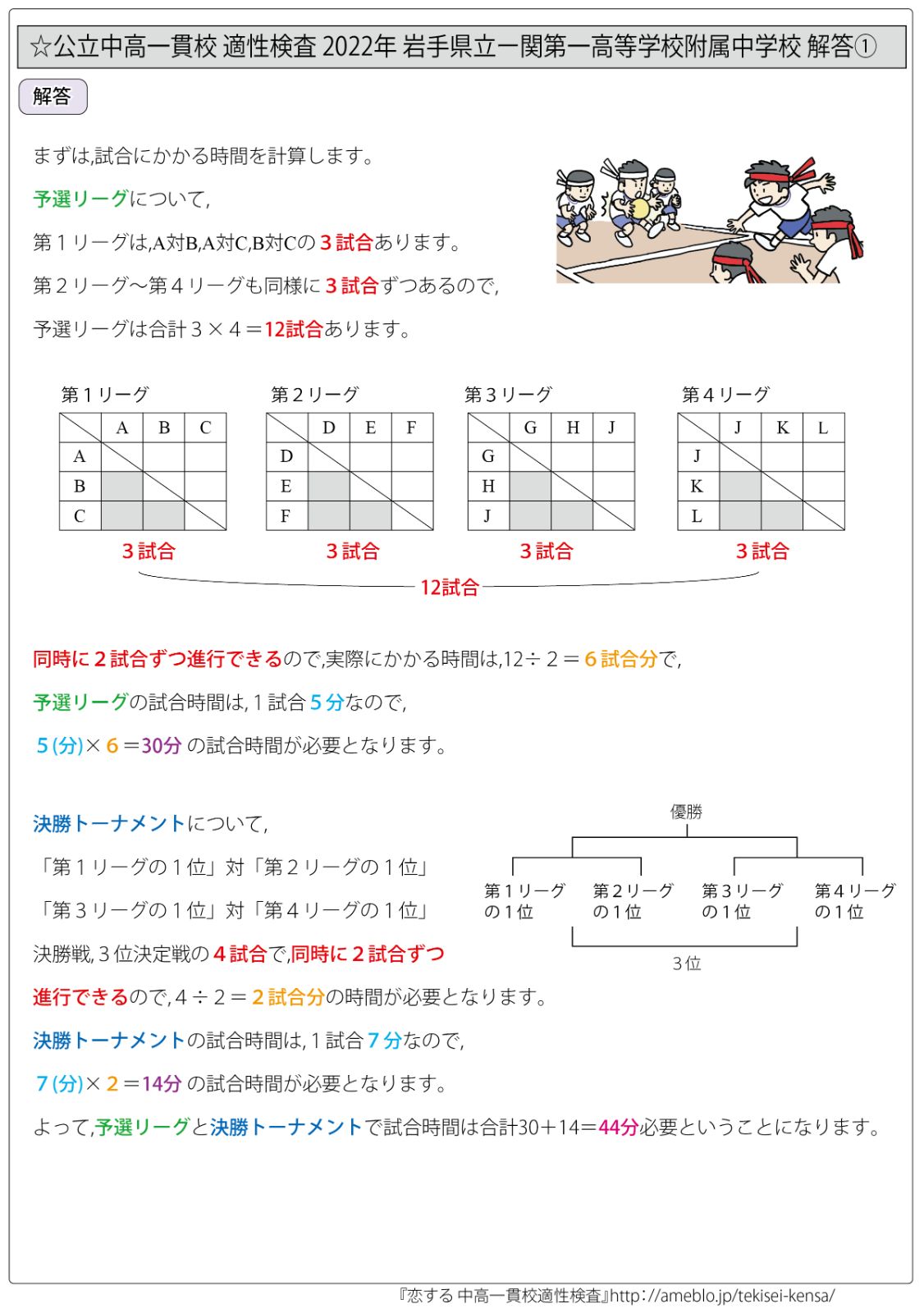 第9弾!!(2022年版) 全国公立中高一貫校 適性検査 算数問題過去