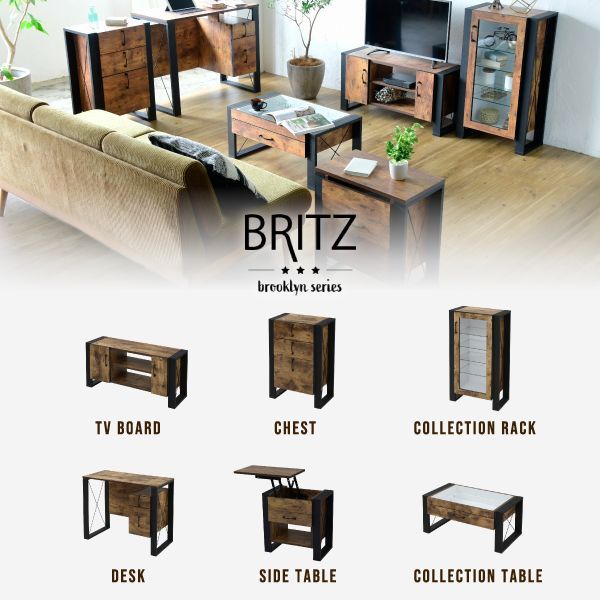 ラック 棚 高さ90 可動棚 飾り棚 ディスプレイ 扉付き ガラス扉 ガラス棚 アンティーク風 インダストリアル フィギュア 強化ガラス 透明 収納 カフェ風 ブルックリン ガラス ケース 木製 ヴィンテージ風 おしゃれ 一人暮らし MARWIL-DEMENAGEMENTS_CH