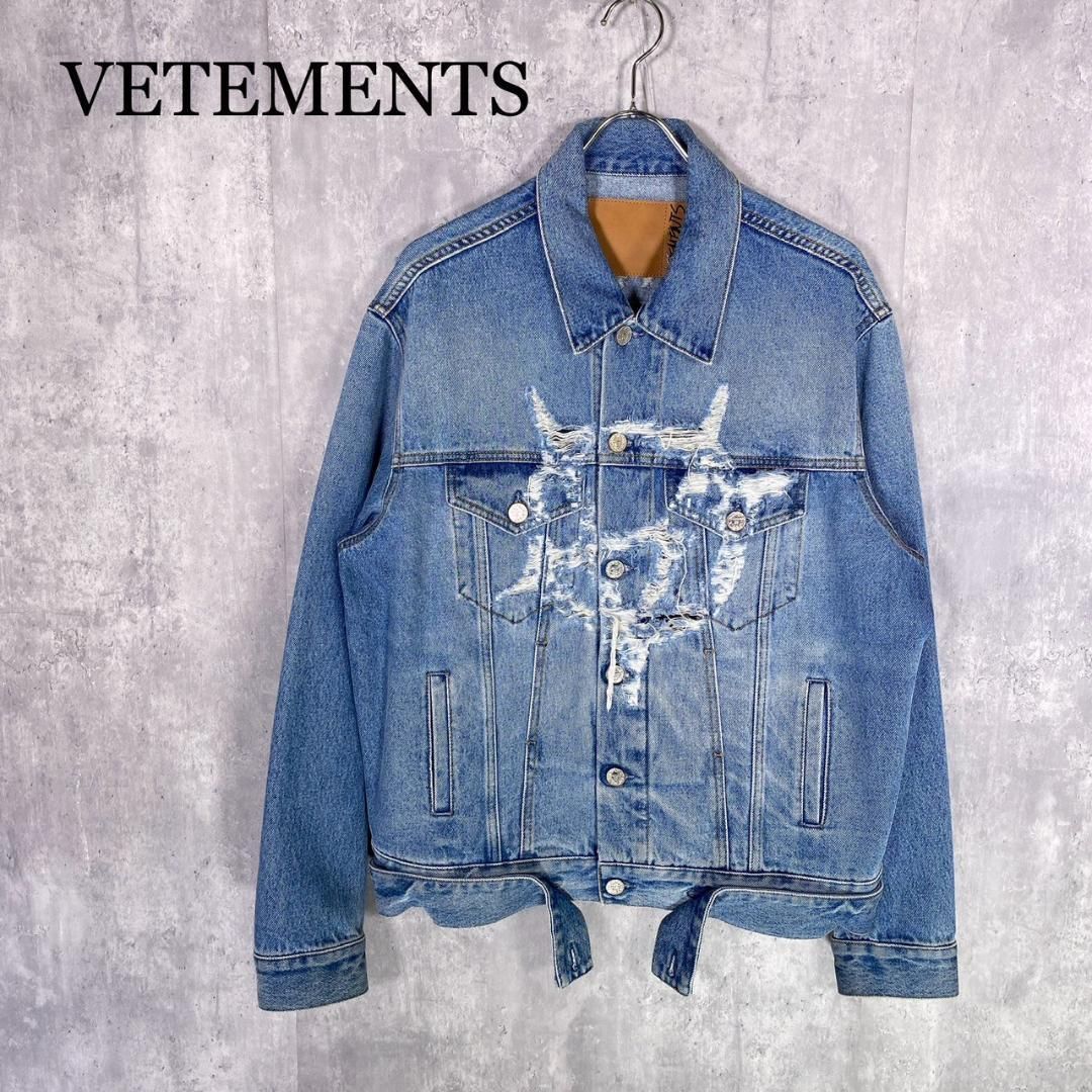 VETEMENTS』ヴェトモン (S) アナーキーデニムジャケット ジージャン 