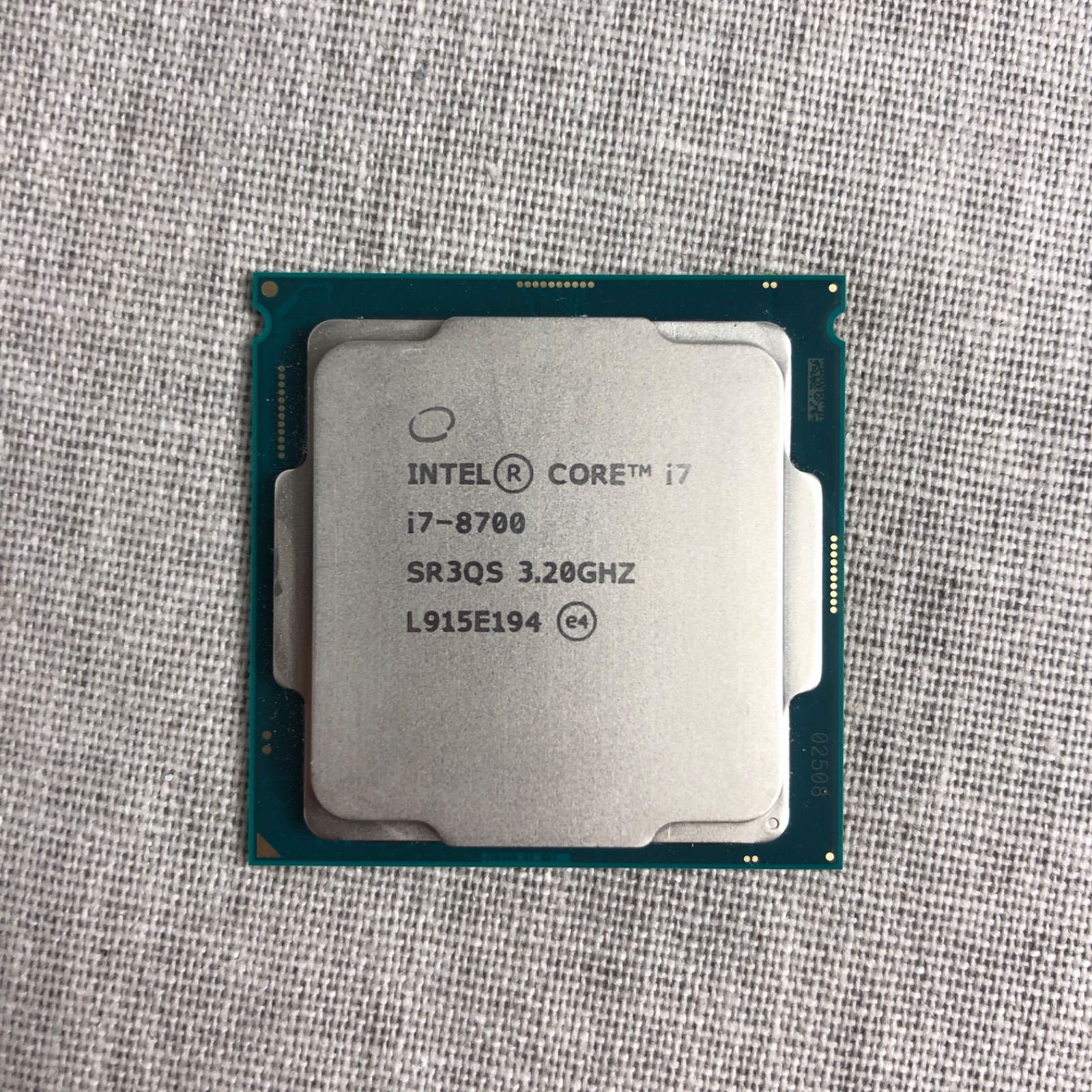 （動作確認済み）Intel Core i7-8700 CPU インテル Core i7-8700 BIOS確認済み 7/8