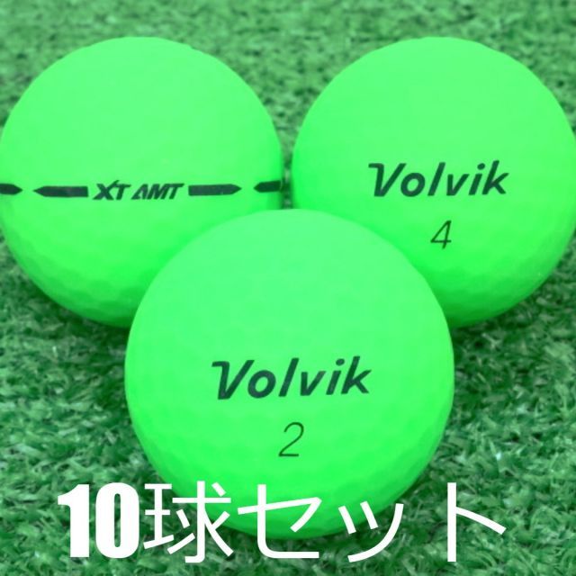 ロストボール VOLVIK VIVID XT AMT グリーン 10球セット 中古 Aランク ボルビック ビビッド マット ディスタンス 緑  ゴルフボール - メルカリ