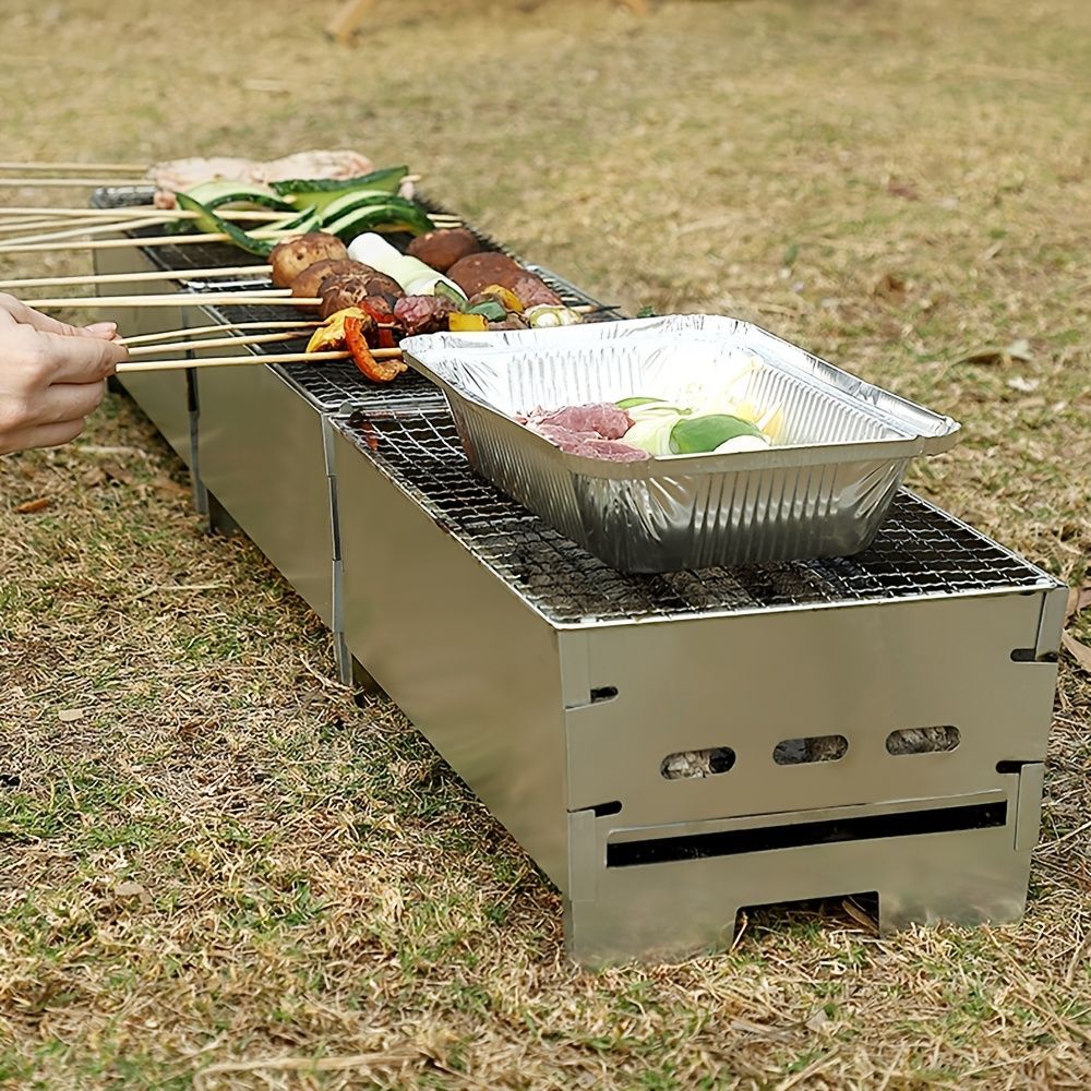 ステンレススチール製ポータブルBBQグリル
