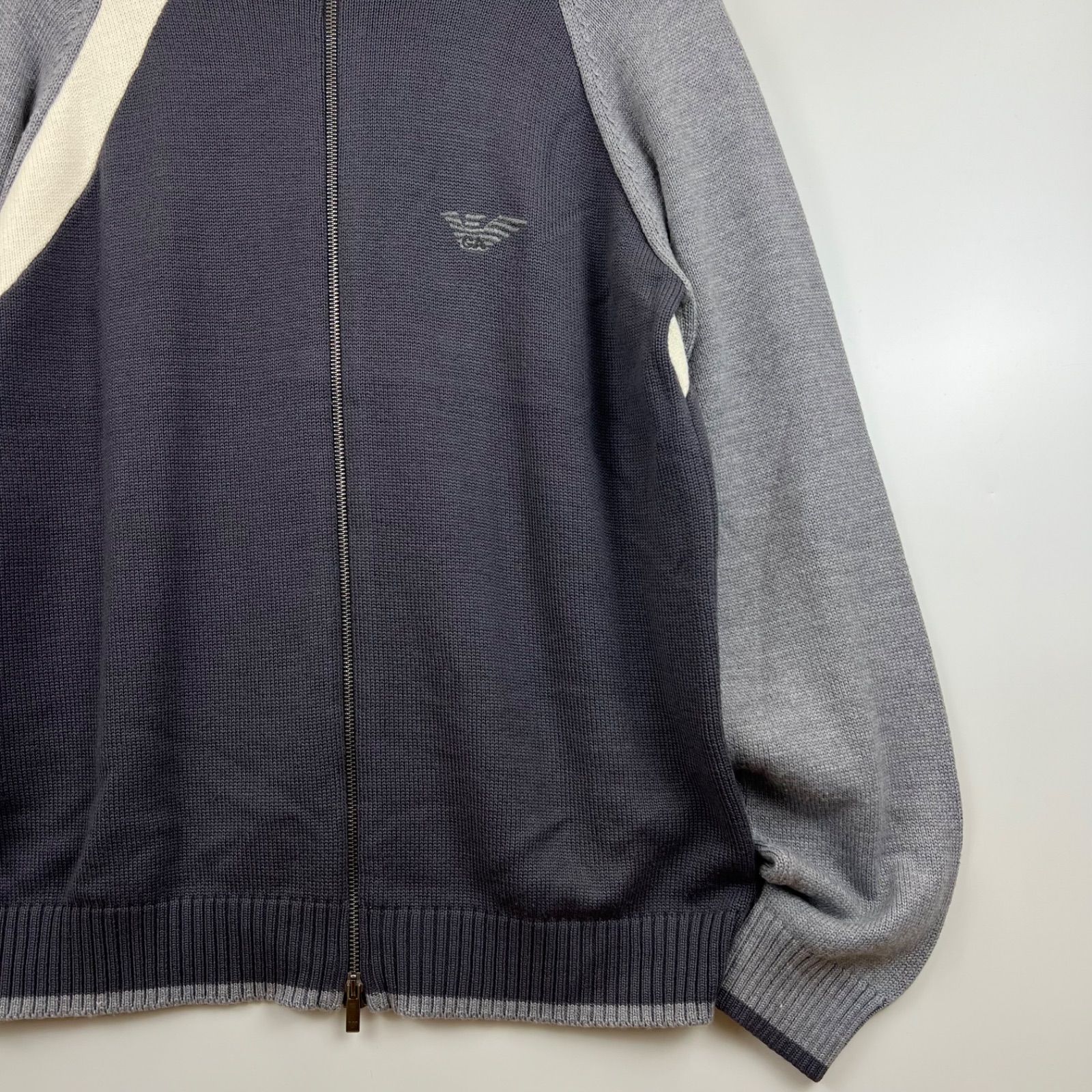 エンポリオアルマーニ 3XL ジャケット 羊毛 EMPORIO ARMANI エンポリオアルマーニ 裏ボア フルジップ ジャケット