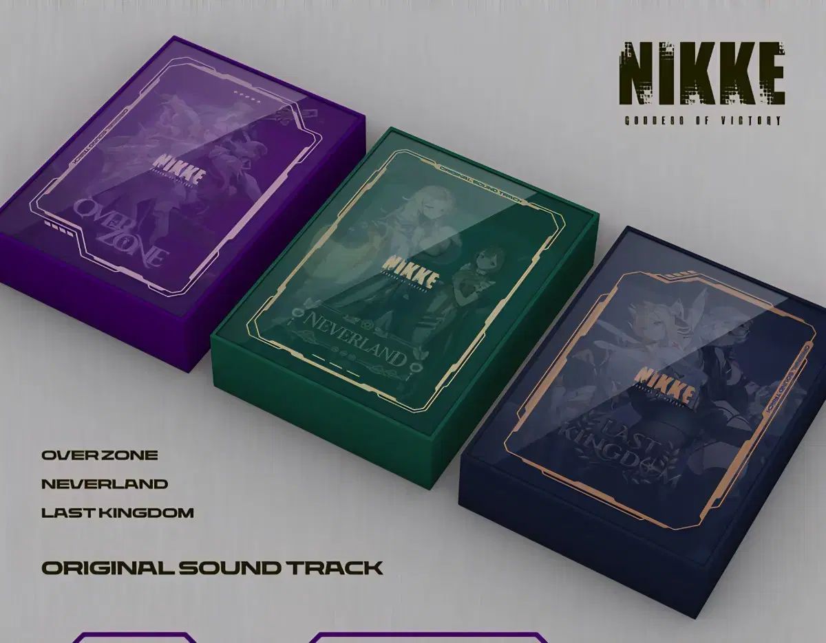 【未開封品】勝利の女神：NIKKE OST 3種セット+バーストカード用フレーム 未開封品】勝利の女神：NIKKE OST 3種セット+バーストカード用