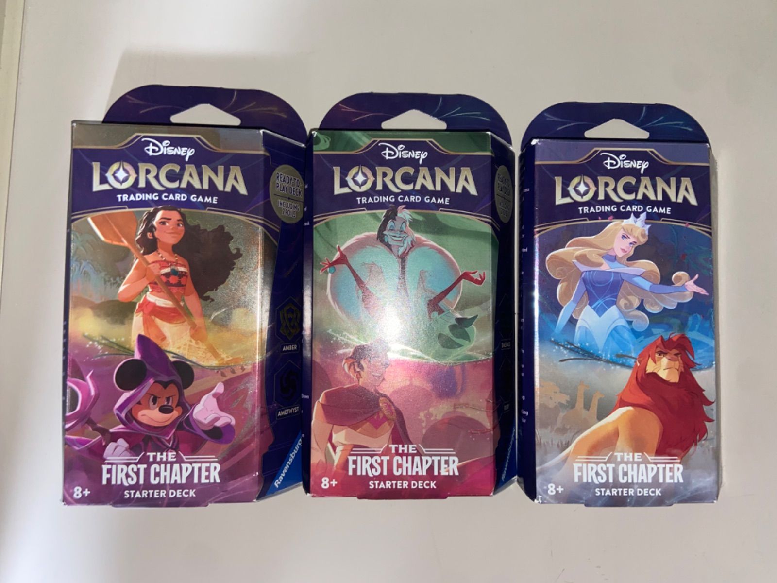 詳細Disney Lorcana ディズニー ロルカナ スターターデッキ 3種