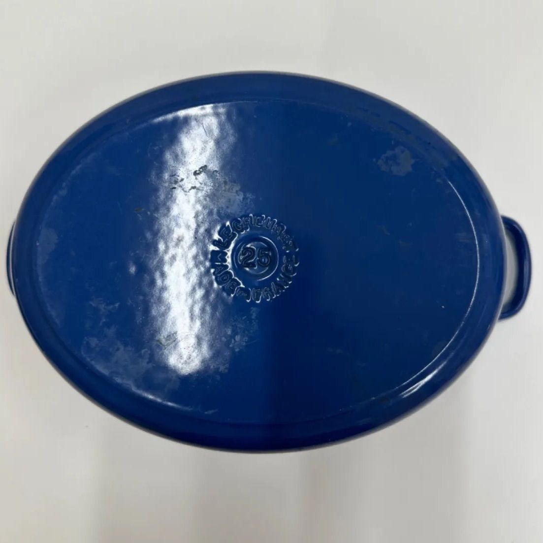 【美品】ル・クルーゼ ココット・オーバル ブルー 25cm ルクルーゼ ココットオーバル 25cm ブルー LE CREUSET ルクルーゼ
