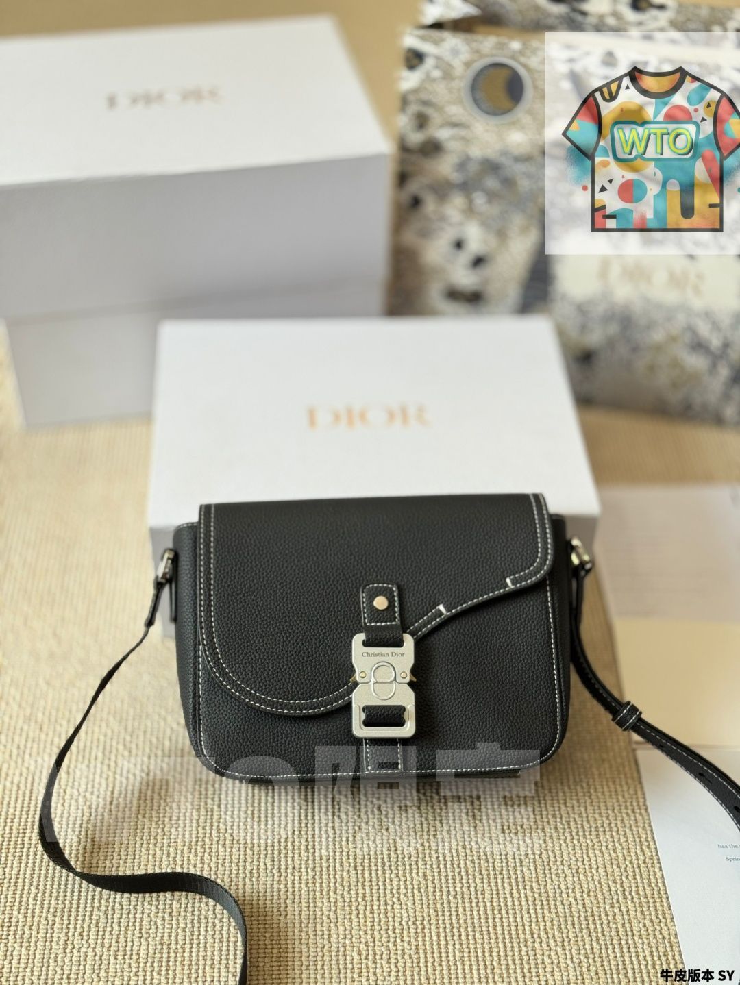 今日 Dior Saddle Pouch Unisex Bag - ディオール サドル ポーチ ユニセックス バッグ-WTO輸入1