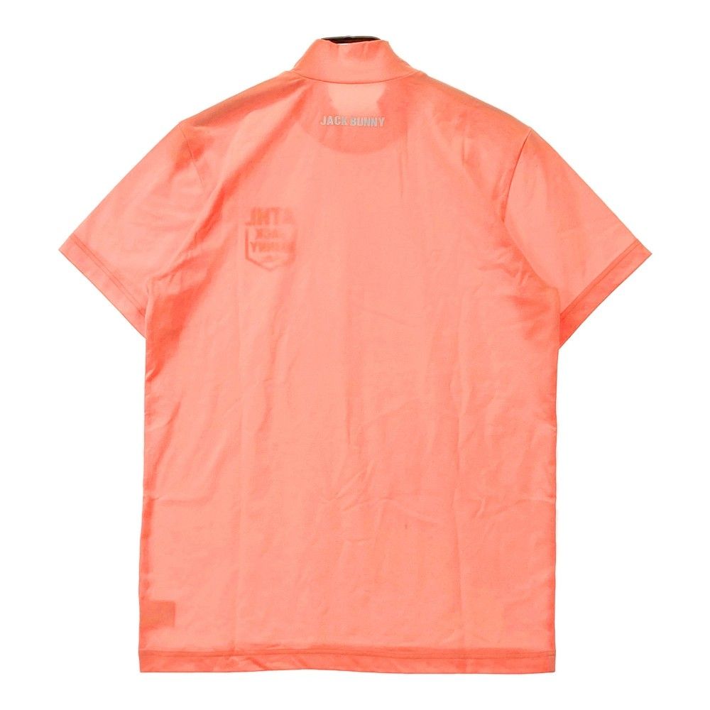 JACK BUNNY オレンジ シャツ サイズ5 美品 ジャックバニー ソロテックス 半袖モックネックシャツ サイズ5