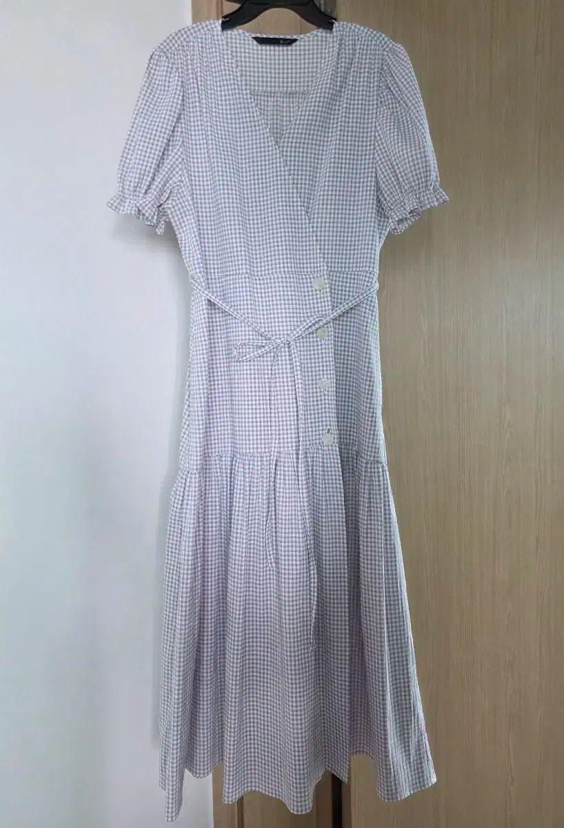 【極美品✨】エムズグレイシー ワンピース　チェック　　40 大きいサイズ レースアップドッキングチェックワンピ/MAJESTIC LEGON
