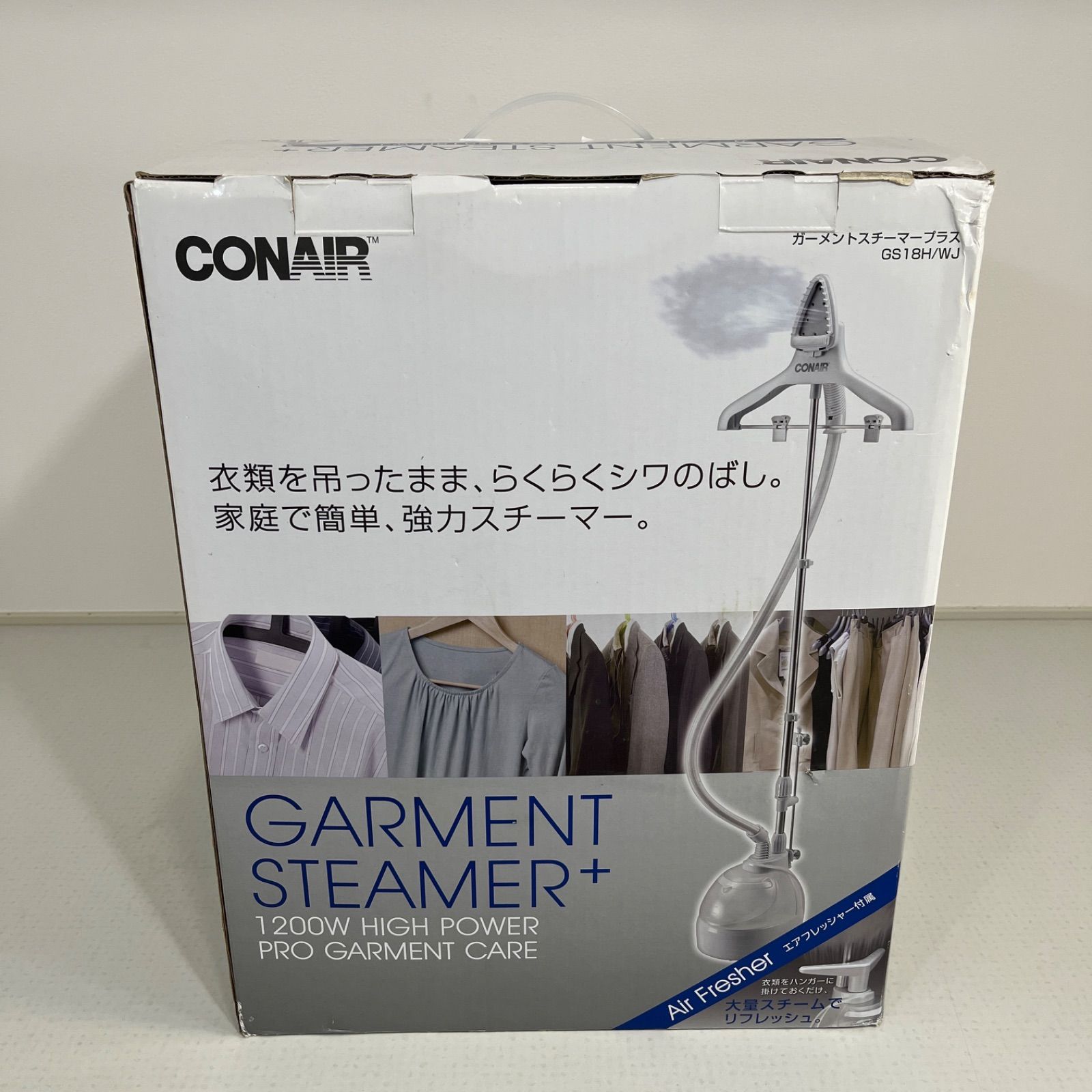 【未使用】CONAIR ガーメントスチーマープラス GS18H/WJ CONAIR ガーメントスチーマー プラス GS18H/WJ-【古着屋withさま専用】