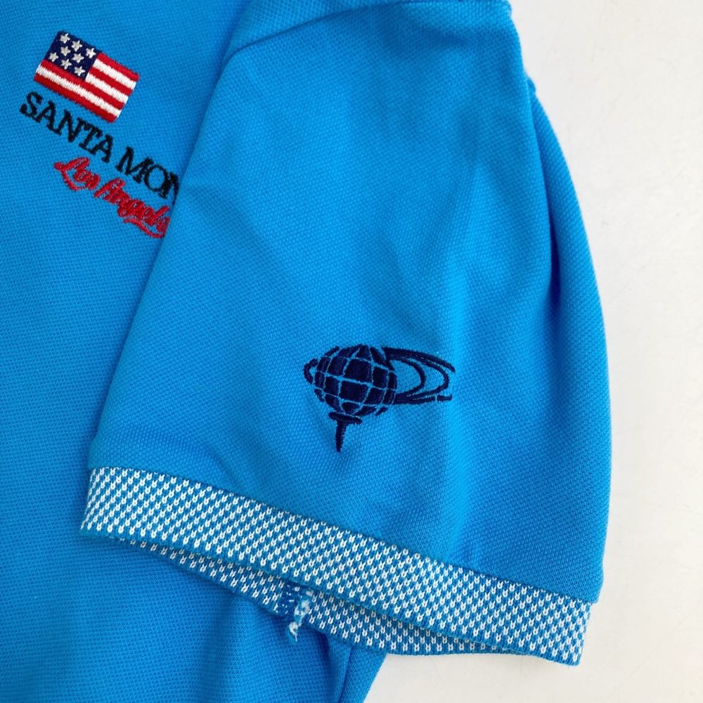 サイズ：L BEAMS GOLF ビームスゴルフ 半袖ポロシャツ ブルー系