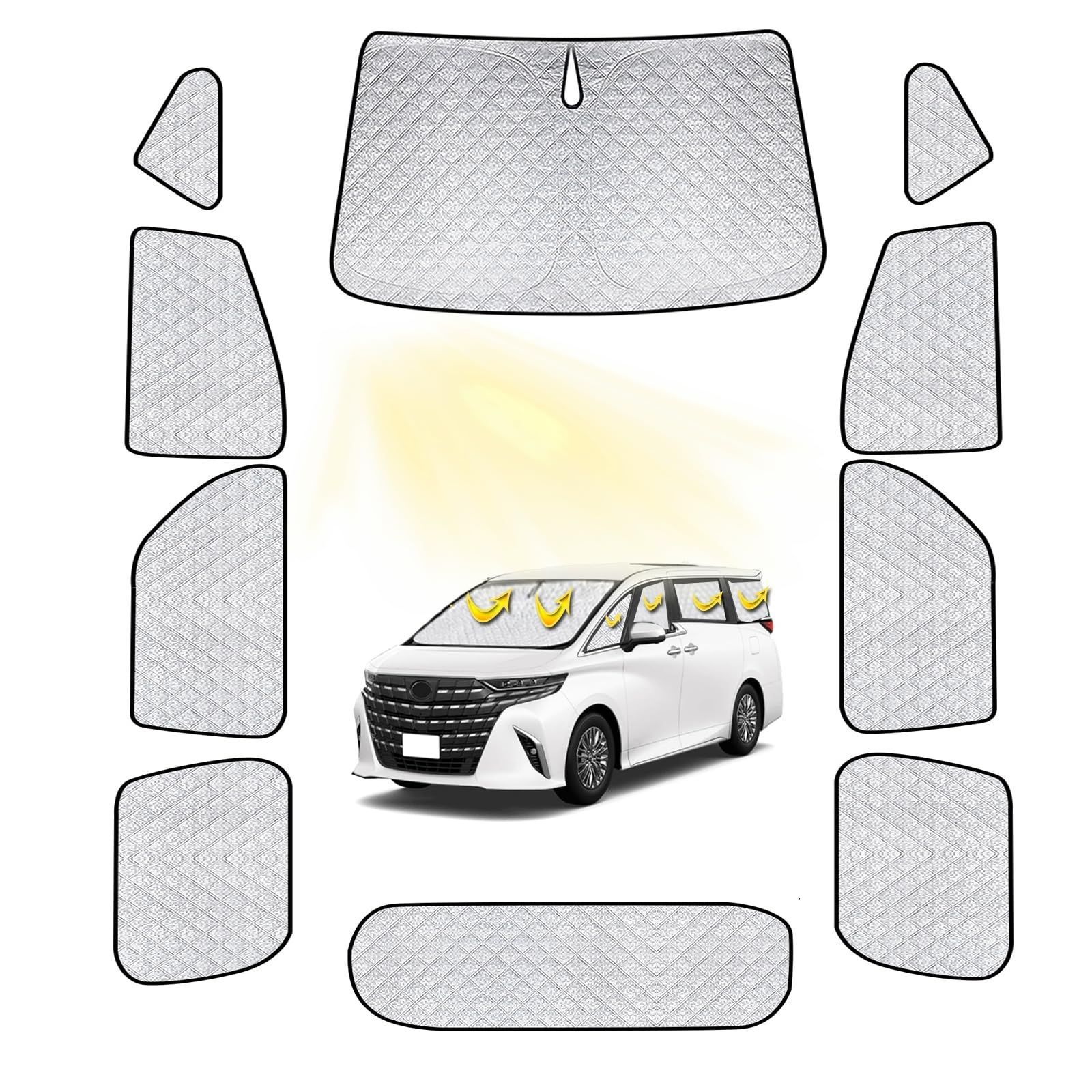 特価セールトヨタ アルファード 40系 サンシェード フルセット ALPHARD 40系 車中泊 車用 サンシェード 仮眠 マルチサンシェード 遮光シェード 断熱 車窓日よけ アルファード 40系車中泊 シェー