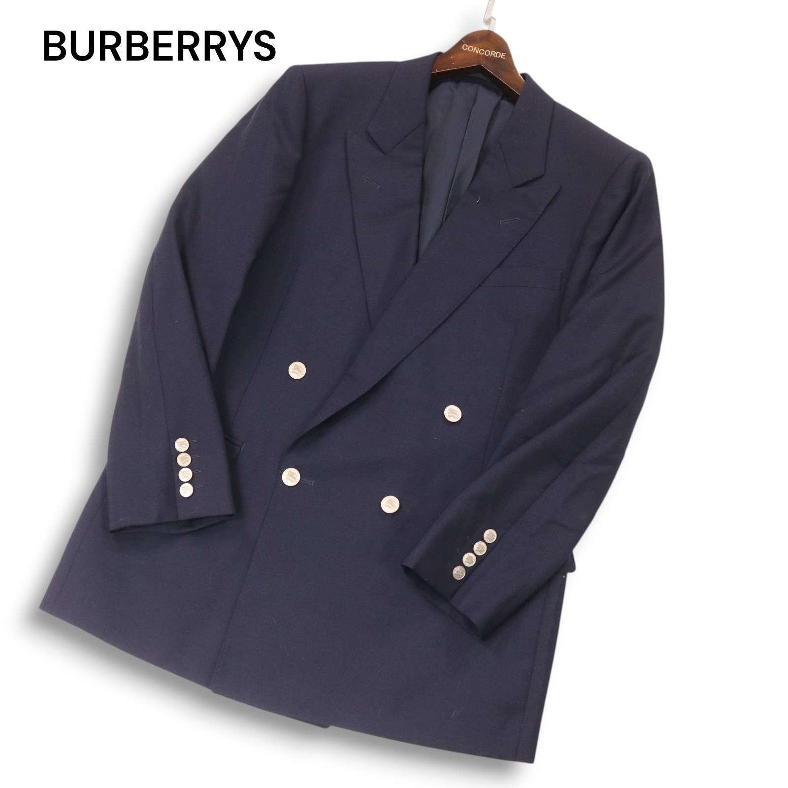 90s☆ BURBERRYS ヴィンテージ バーバリー 刻印 銀ボタン