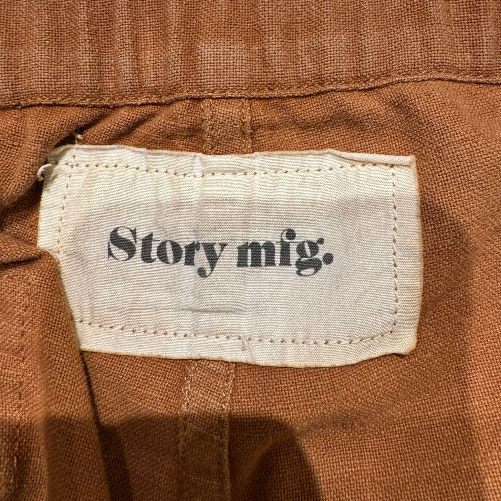 Story mfg. ブラウンカーゴパンツ 関税込み】Story mfg. ブラウン Forager カーゴパンツ (Story
