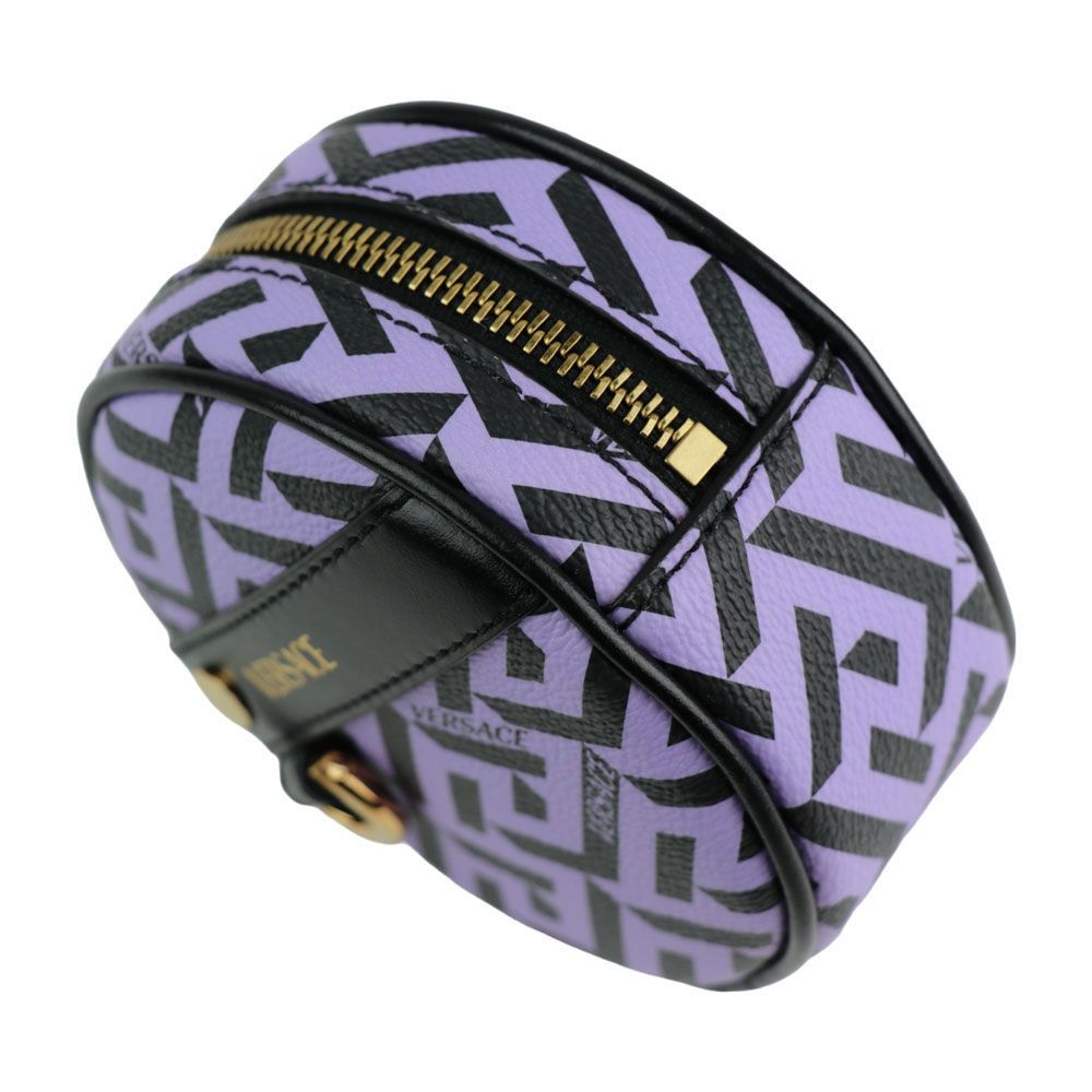 VERSACE ヴェルサーチ　グレカ　サークルポーチ hugall_rc-itxjephrglm2-llbk