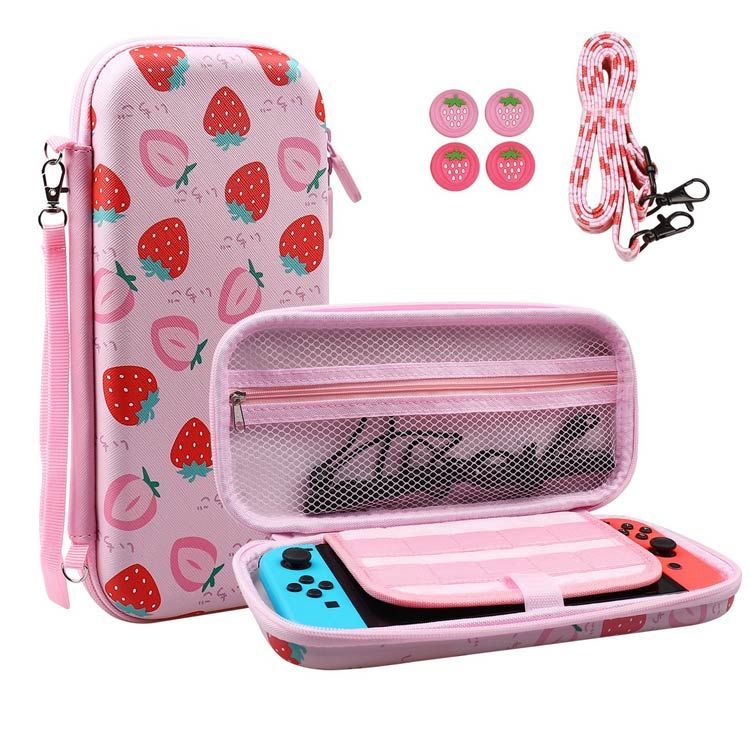 Nintendo Switch ケース スイッチ ケース かわいい イチゴ