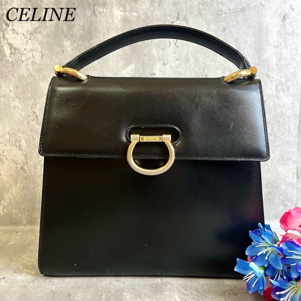 CELINE - 美品 セリーヌ ヴィンテージ レザー 2way フォーマル