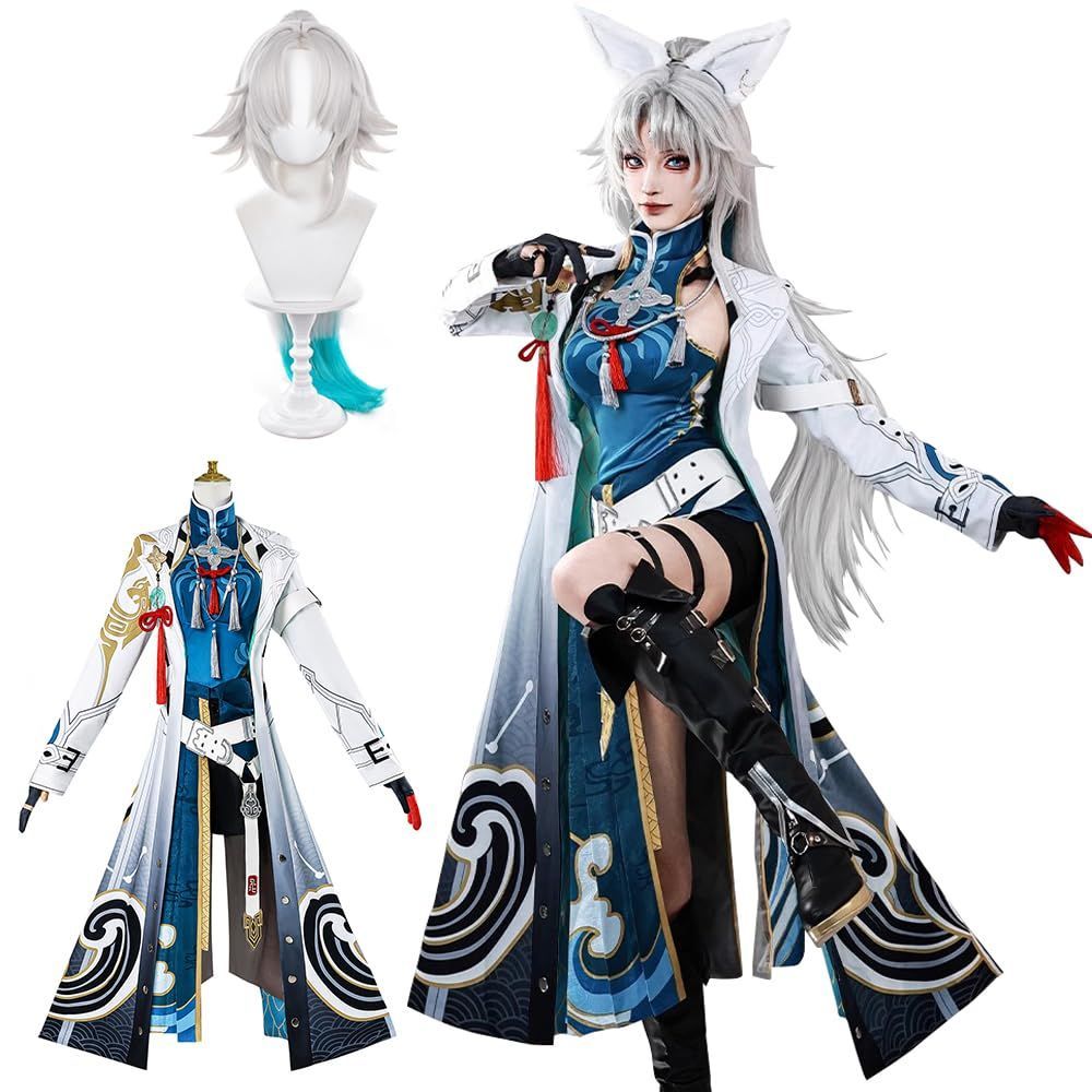 職人製作 崩壊 スターレイル コスプレ衣装 大人用 霊砂 飛霄 白 ジェイド ブラックスワン 祝日贈り物 ゲーム Star Rail Co