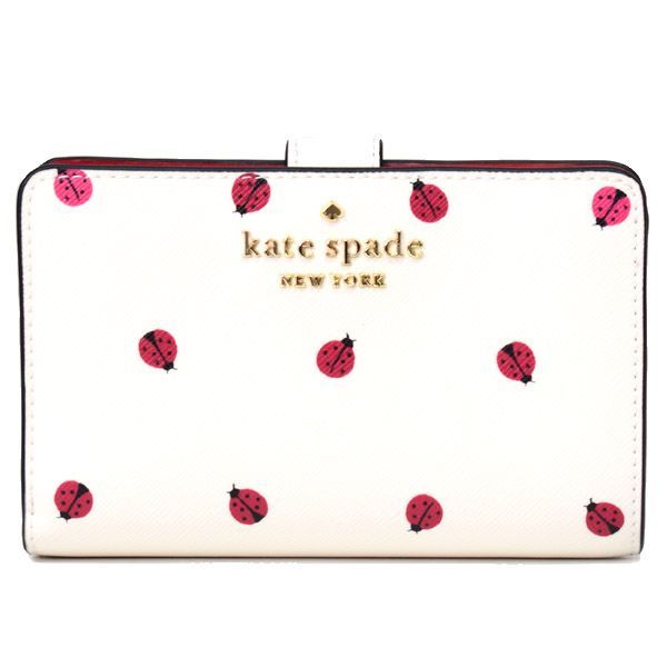 ケイトスペード 財布 katespade レザー ステイシー てんとう虫 ロゴ