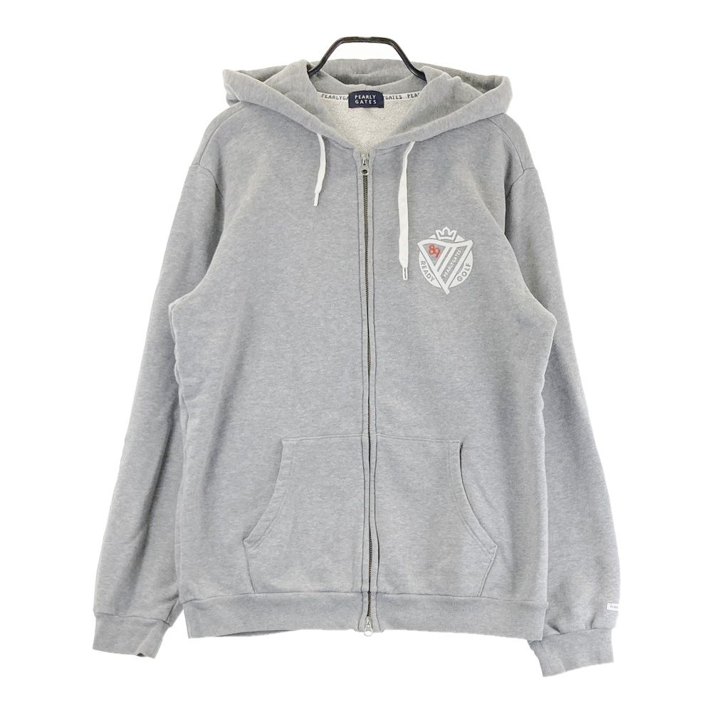 サイズ 7 PEARLY GATES パーリーゲイツ ジップパーカー ニコちゃん グレー系 240101529059 ゴルフウェア メンズ ストスト