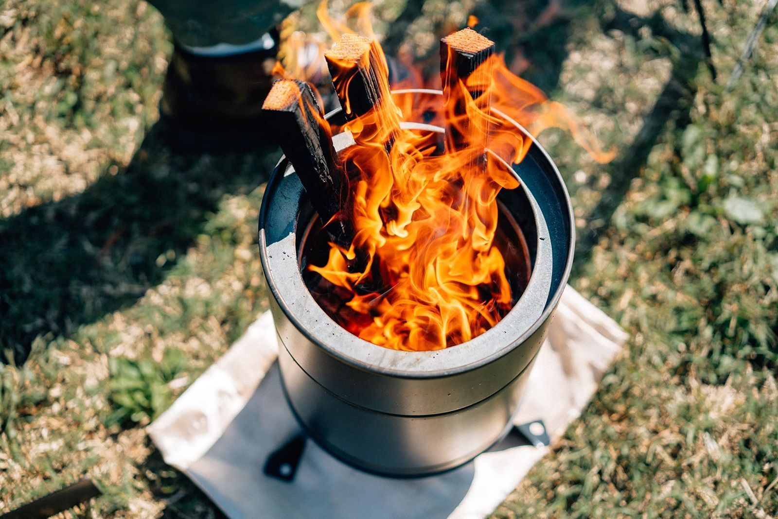 カバーをつけると二次燃焼