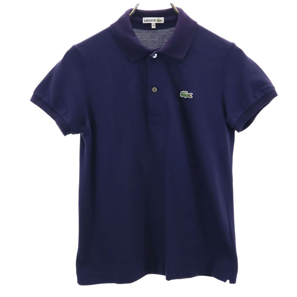 美品】LACOSTE/ラコステ紺ブレザー金(ワニ ロゴ)ボタンフランス製