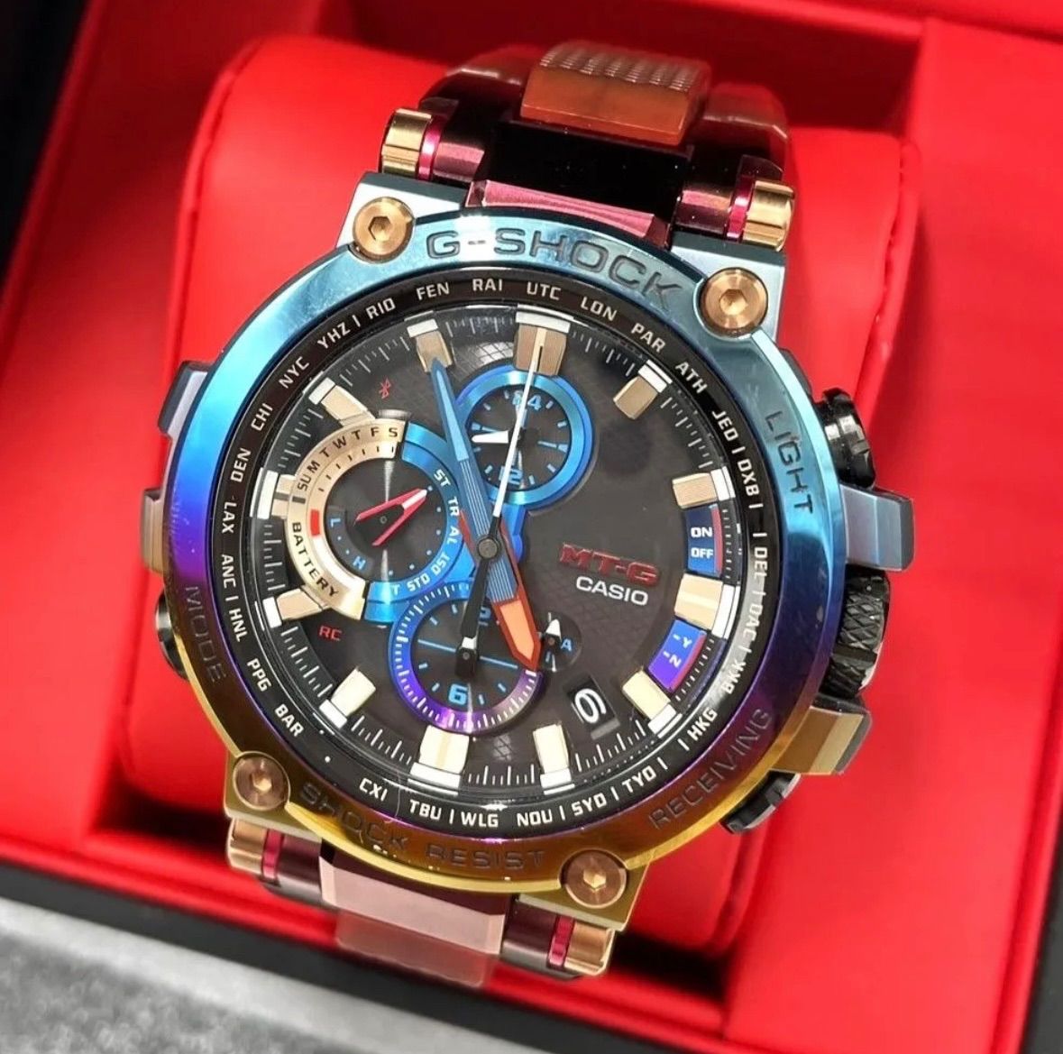 カシオ |G-SHOCK|ジーショック|MTG-B1000VL-4AJR|火山雷|電波ソーラー