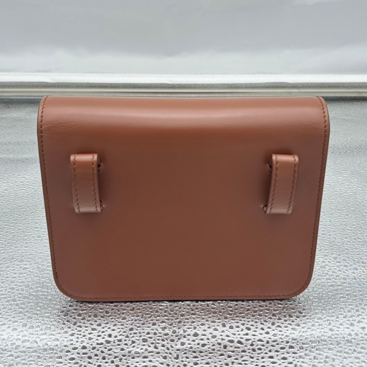 BURBERRY ウエストバッグ TBロゴ ブラウン ゴールド金具 カーフスキン