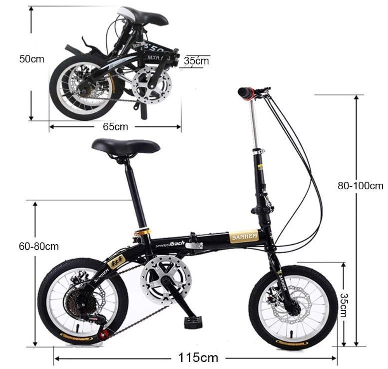 5スピードポータブル学生コンパクト自転車アーバン通勤軽量バイク男性女性子供