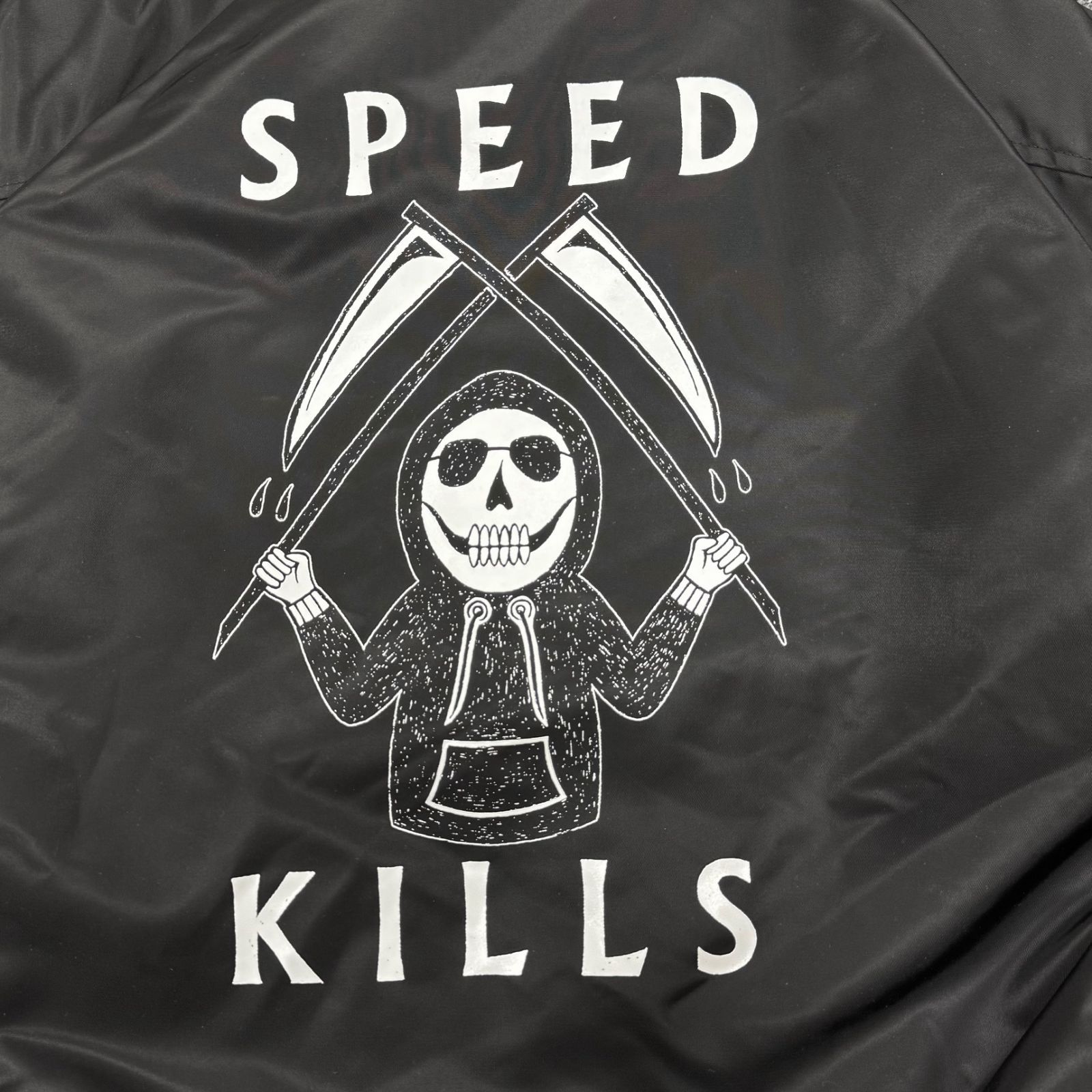 参考上代13200円 未使用品 NO BUDZ SPEED KILLS ボアコーチジャケット