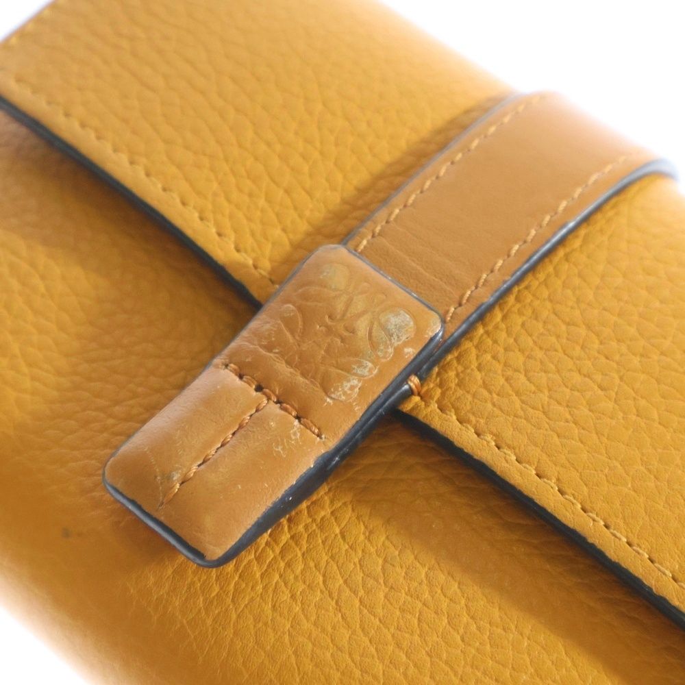 LOEWE (ロエベ) バーティカル レザーウォレット スモール 三つ折り財布  