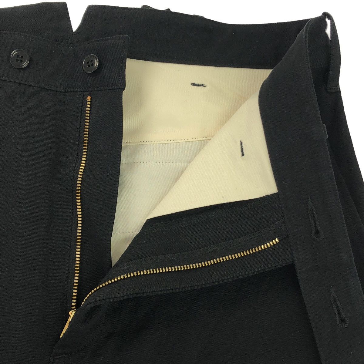 ULTERIOR アルテリア BIZEN GABARDINE MILITARY PANTS 備前ギャバジン ミリタリーパンツ トラウザーパンツ  ULPT26-EC67U ブラック 4 - メルカリ