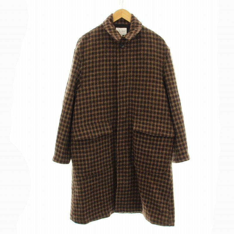 【urban research】ウールバルカラーチェックコート アーバンリサーチ URBAN RESEARCH ハリスツイードバルマカーン