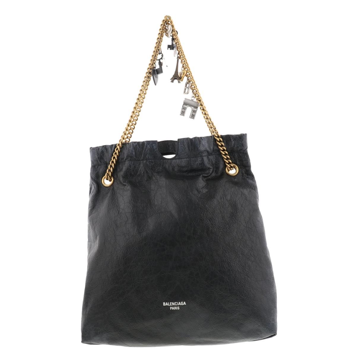 美品】BALENCIAGA （バレンシアガ） CRUSH TOTE M チェーンバッグ 限定 