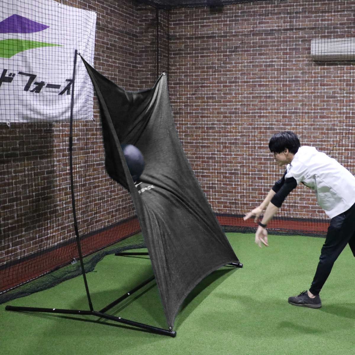 激安大特集！ モンスターウォール FKMP-2116BLK メディシンボール対応 FIELDFORCE フィールドフォース 硬式 軟式 ソフトボール プライオボール対応 フィジカルトレーニング ピッチング練習 フィールディングネット バッティングネット