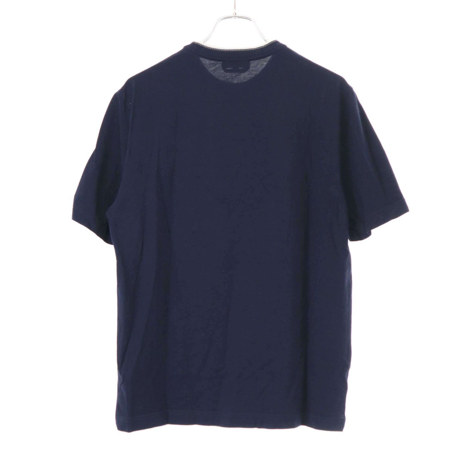 HERMES エルメス Hポケット クルーネックTシャツ ネイビー M HERMES エルメス Hポケット クルーネックTシャツ ネイビー M