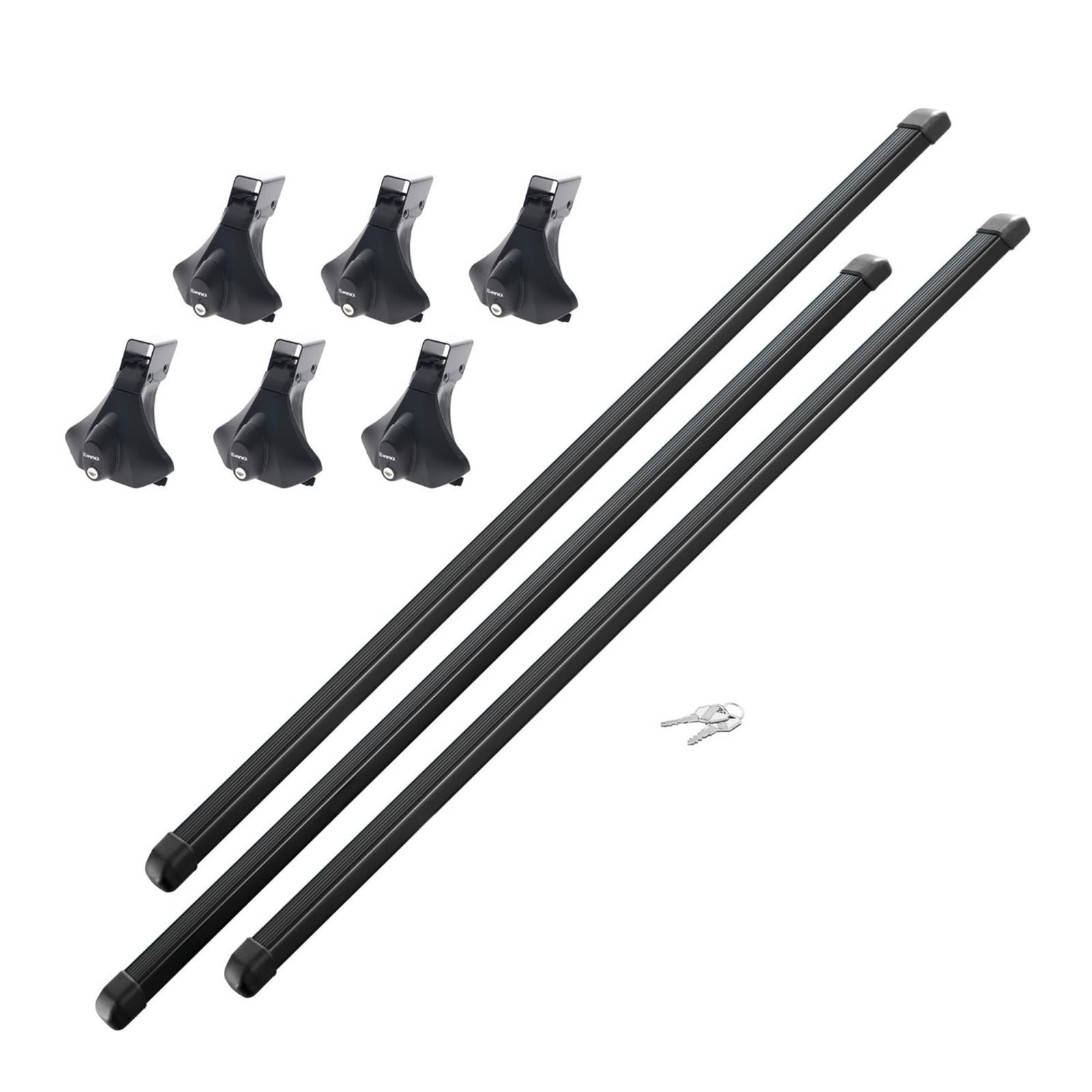 新着商品 カーメイト CARMATE INNO ハイエース 200系 用 業務用 ルーフキャリア フルセット 脚立積み 6本足 BU200