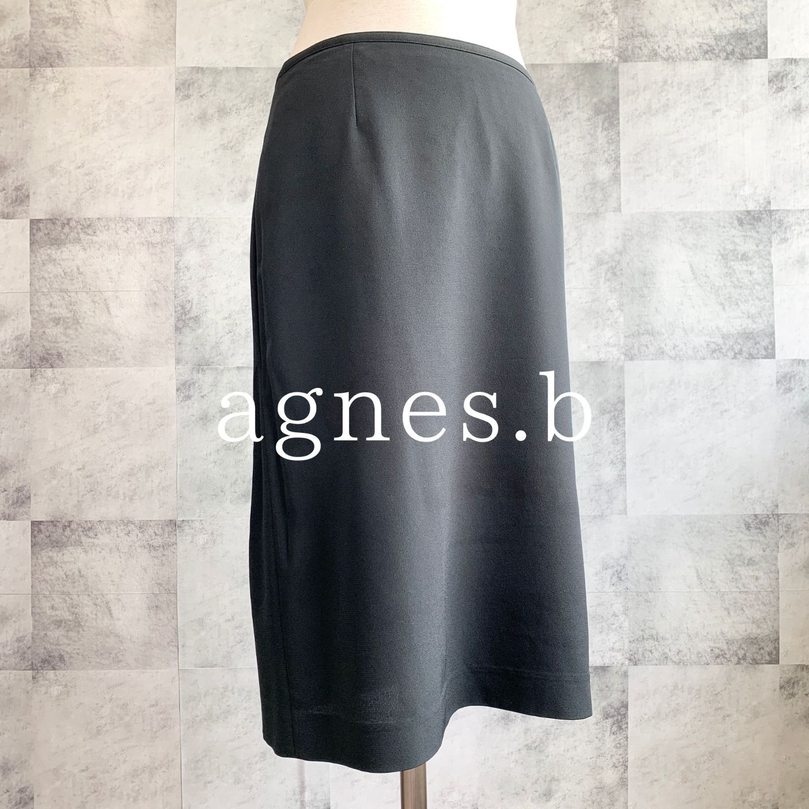 agnes b. アニエスベー グリーン スカート ひざ丈 - ひざ丈スカート