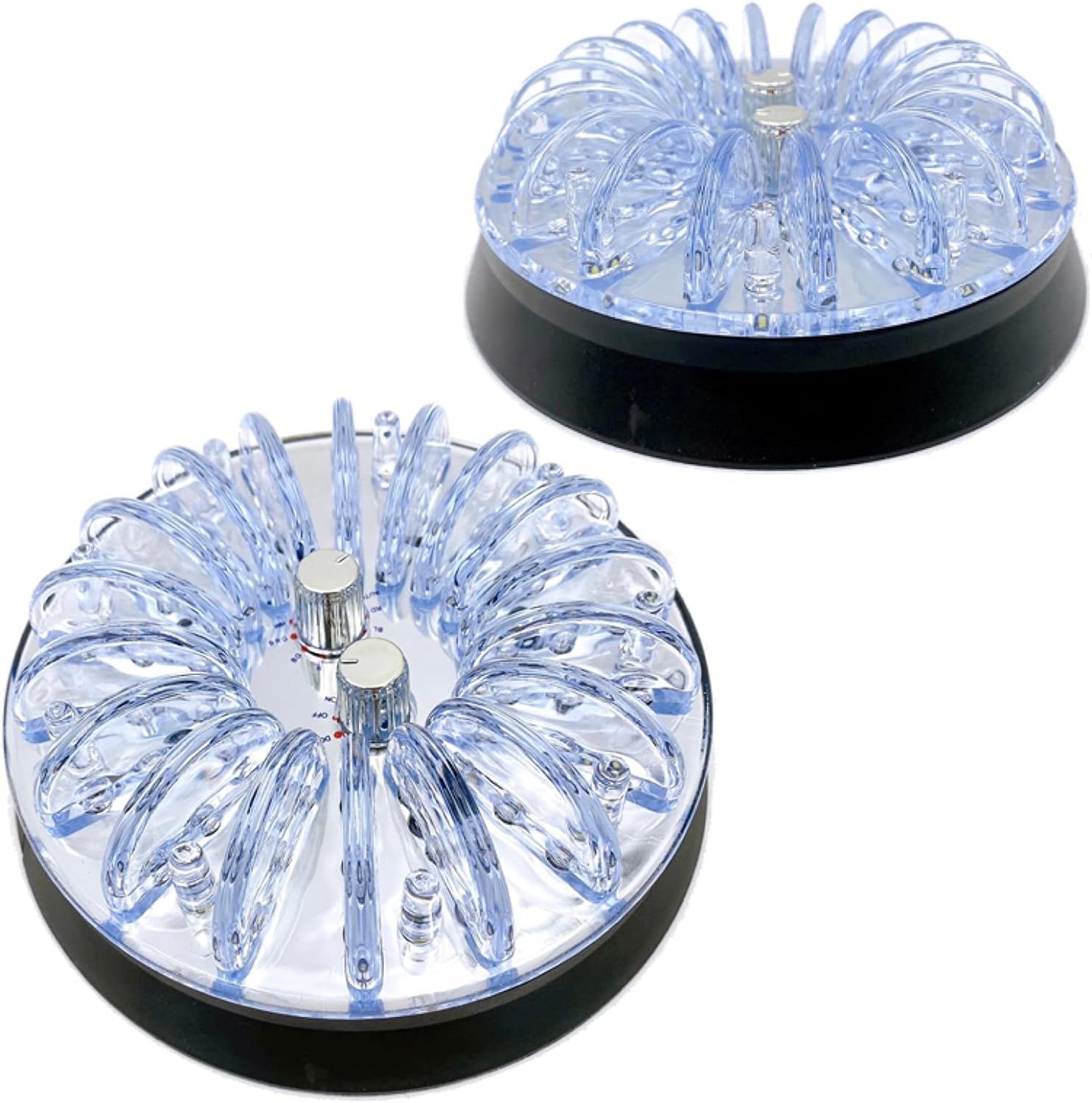 Meliore 汎用 カーシャンデリア レインボー 12V ルームランプ ライト LED 7色に輝く 虹 室内灯 内装 照明 車 車内 グラデーションカスタム ドレスアップ デコトラ (2個セット)