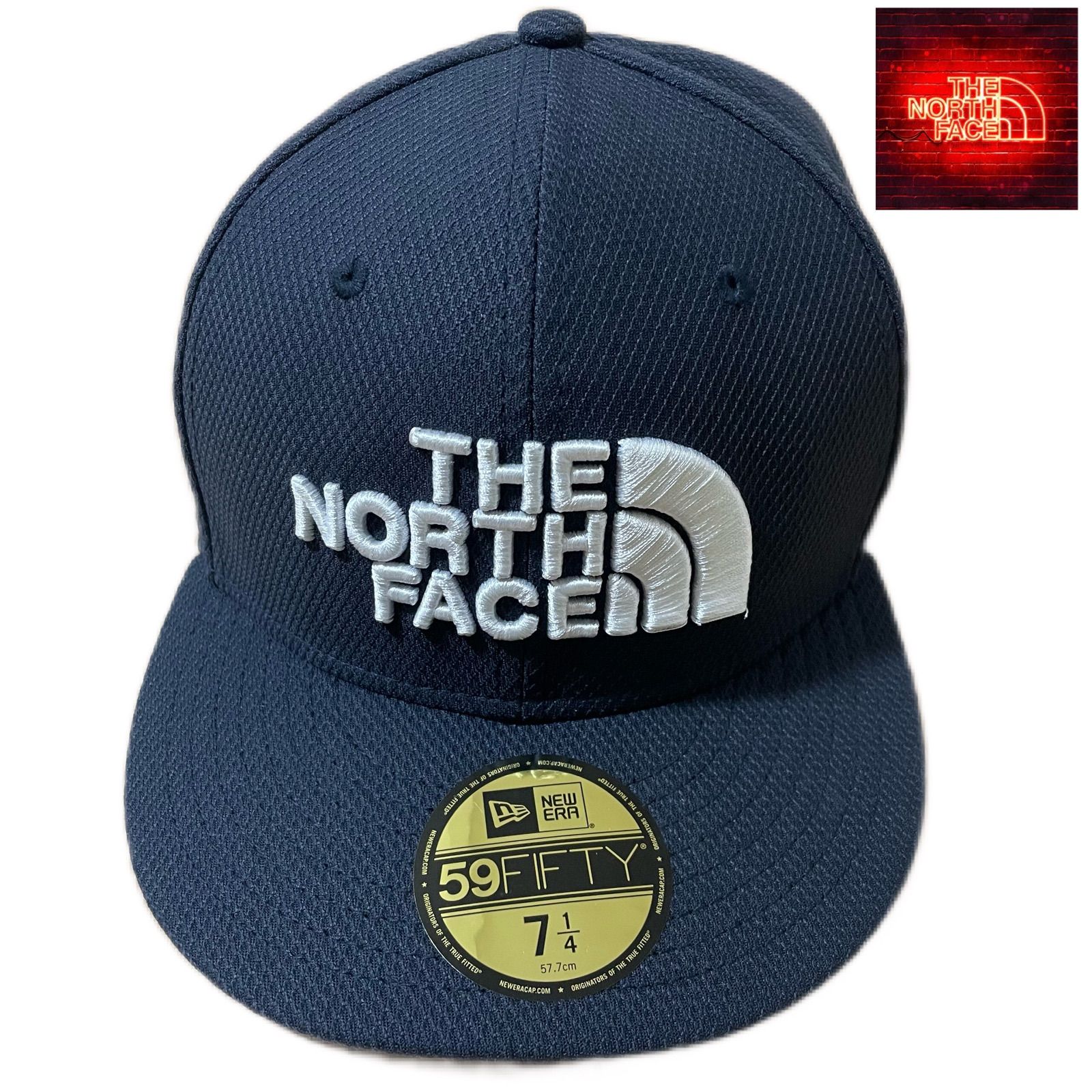 海外限定◆THE NORTH FACE×ニューエラ コラボキャップ 59.6