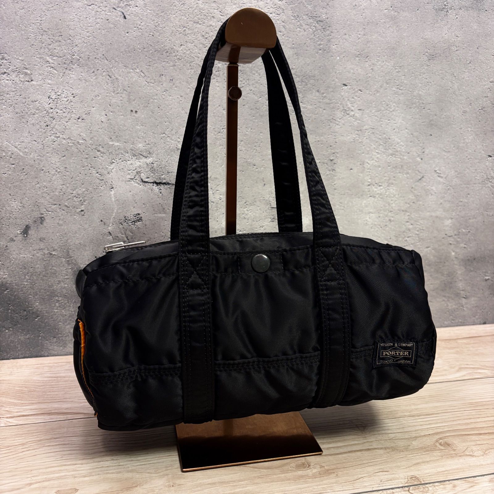 PORTER ポーター タンカー ミニボストン ドラムバッグ ブラック