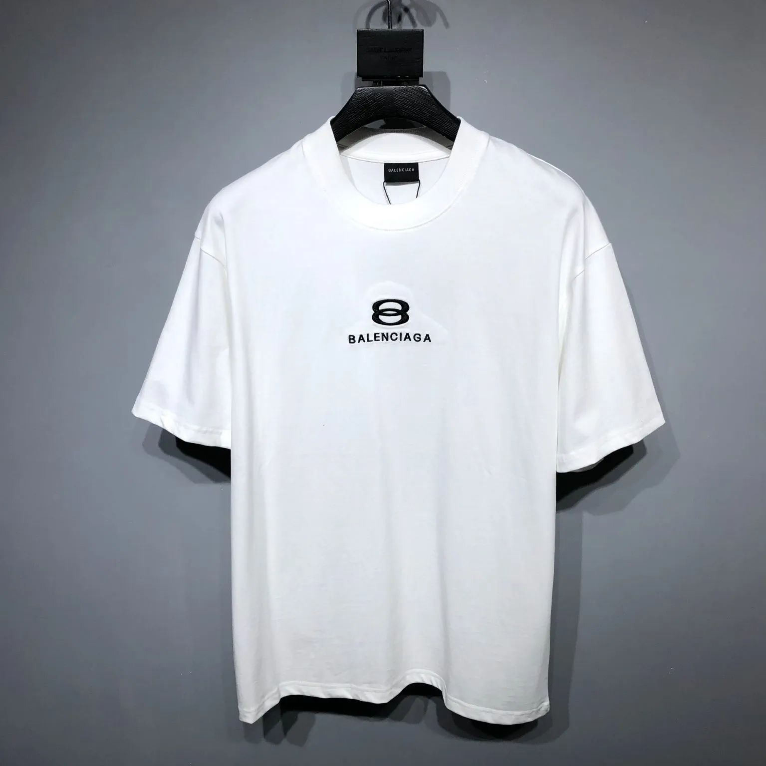 Balenciaga バレンシアガ ロゴ メンズ レディース 半袖Tシャツ ホワイト