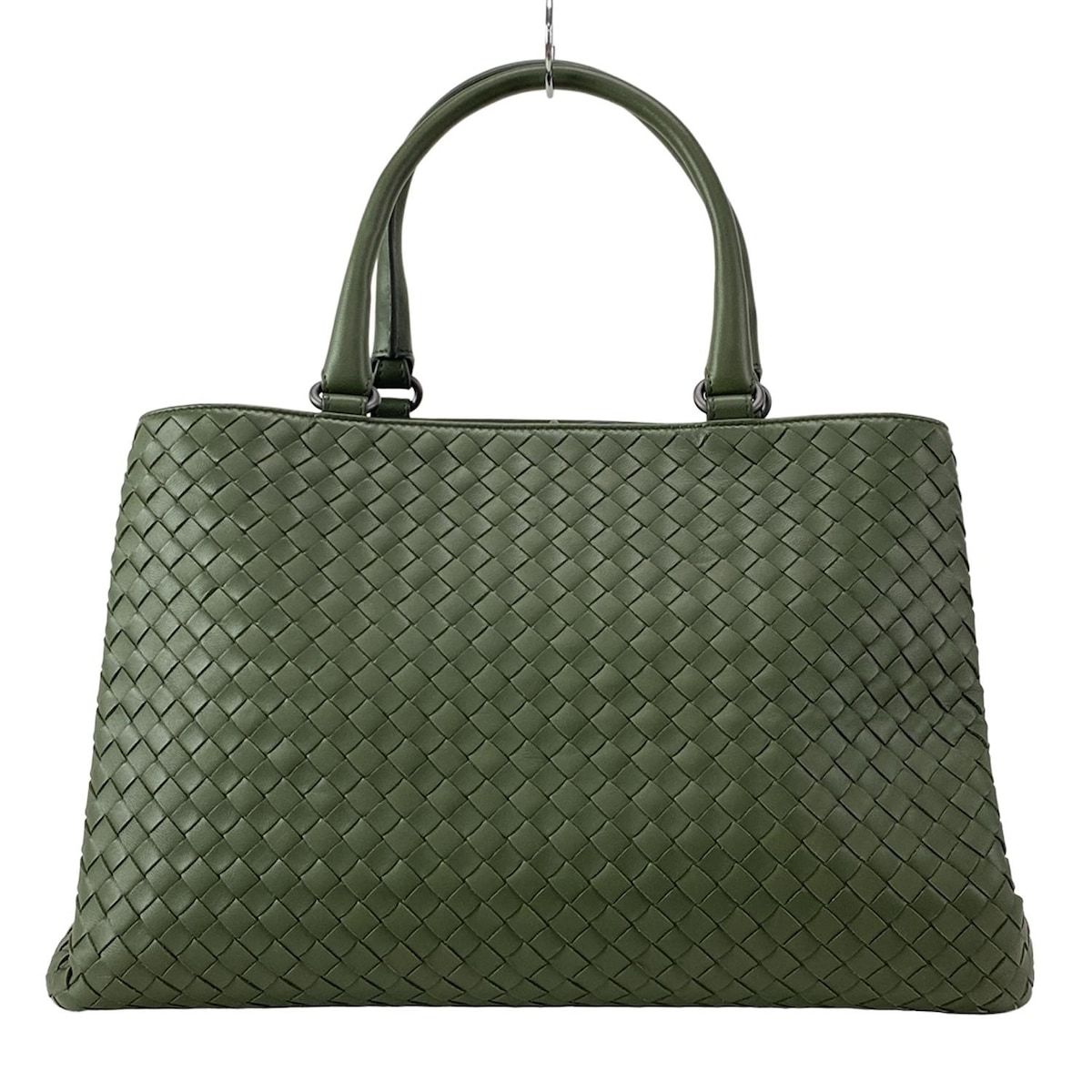 【BOTTEGA VENETA】 イントレチャート トートバッグ グリーン BOTTEGA VENETA(ボッテガヴェネタ) トートバッグ美品 イントレ